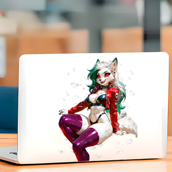 Roxanne Wolf Anime Car Sticker Decal, ideal for water bottles, hydro flasks, phones, tablets, and car bumpers. Vinyl car decals suitable for cars, motorcycles, laptops, computers, backpacks, water bottles, and more.