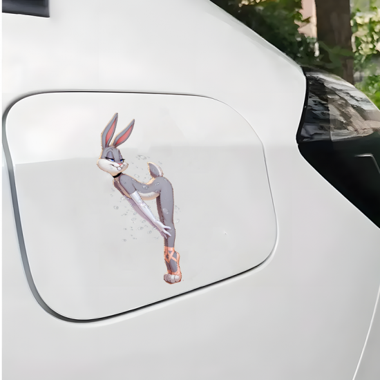 Sexy Bugs Bunny Car Decal Sticker, suitable for hard luggage, carry-ons, and travel accessories. Vinyl car decals suitable for cars, motorcycles, laptops, computers, backpacks, water bottles, and more.