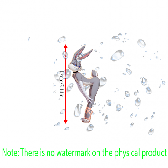 Sexy Bugs Bunny Car Decal Sticker, suitable for hard luggage, carry-ons, and travel accessories. Vinyl car decals suitable for cars, motorcycles, laptops, computers, backpacks, water bottles, and more.