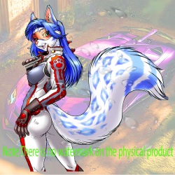 Anthro Fox Girl Sticker Car Decal, great for decorating notebooks, journals, scrapbooks, and gift packages. Vinyl car decals suitable for cars, motorcycles, laptops, computers, backpacks, water bottles, and more.