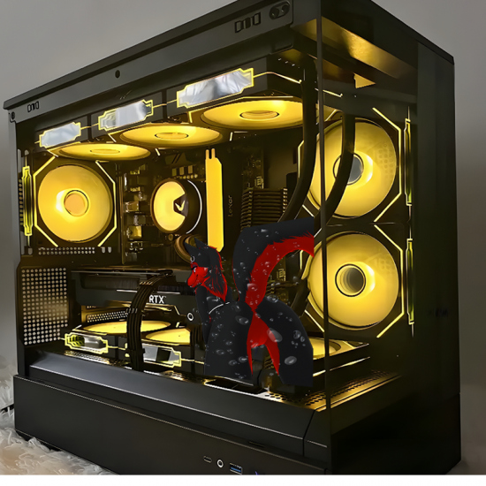 Red and Black Furry Car Decal Sticker, easy to apply on cars, trucks, vans, and recreational vehicles. Vinyl car decals suitable for cars, motorcycles, laptops, computers, backpacks, water bottles, and more.