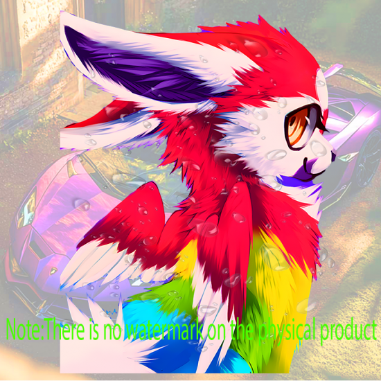 Rainbow Furry Fox Animal Decal Sticker, ideal for water bottles, hydro flasks, phones, tablets, and car bumpers. Vinyl car decals suitable for cars, motorcycles, laptops, computers, backpacks, water bottles, and more.