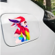 Rainbow Furry Fox Animal Decal Sticker, ideal for water bottles, hydro flasks, phones, tablets, and car bumpers. Vinyl car decals suitable for cars, motorcycles, laptops, computers, backpacks, water bottles, and more.