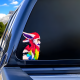 Rainbow Furry Fox Animal Decal Sticker, ideal for water bottles, hydro flasks, phones, tablets, and car bumpers. Vinyl car decals suitable for cars, motorcycles, laptops, computers, backpacks, water bottles, and more.