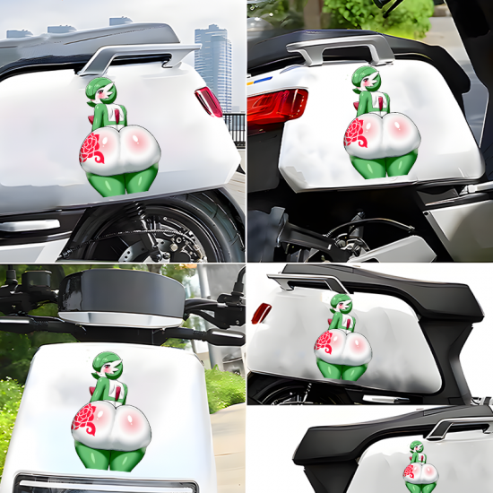 Gardevoir Rose Butt Sticker, cute design suitable for party favors, goodie bags, and rewards. Vinyl car decals suitable for cars, motorcycles, laptops, computers, backpacks, water bottles, and more.