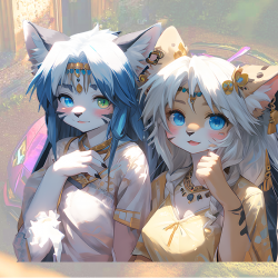 Anime Catgirl Duo Sticker, premium vinyl material suitable for both indoor and outdoor use. Vinyl car decals suitable for cars, motorcycles, laptops, computers, backpacks, water bottles, and more.