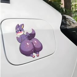 Wet Purple Furry Booty Car Decal, the perfect finishing touch for your scrapbooking masterpiece. Vinyl car decals suitable for cars, motorcycles, laptops, computers, backpacks, water bottles, and more.