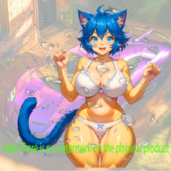 Anime Catgirl Bikini Car Wash Sticker, ideal for bullet journaling, scrapbooking, and creative planning. Vinyl car decals suitable for cars, motorcycles, laptops, computers, backpacks, water bottles, and more.