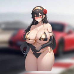 Yor Forger Bikini Anime Sticker, adds a personal touch to your luggage, travel bags, and backpacks. Vinyl car decals suitable for cars, motorcycles, laptops, computers, backpacks, water bottles, and more.