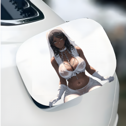 Anime Bride Chain Collar Car Decal Sticker, water-resistant sticker suitable for mugs, cups, and tumblers. Vinyl car decals suitable for cars, motorcycles, laptops, computers, backpacks, water bottles, and more.